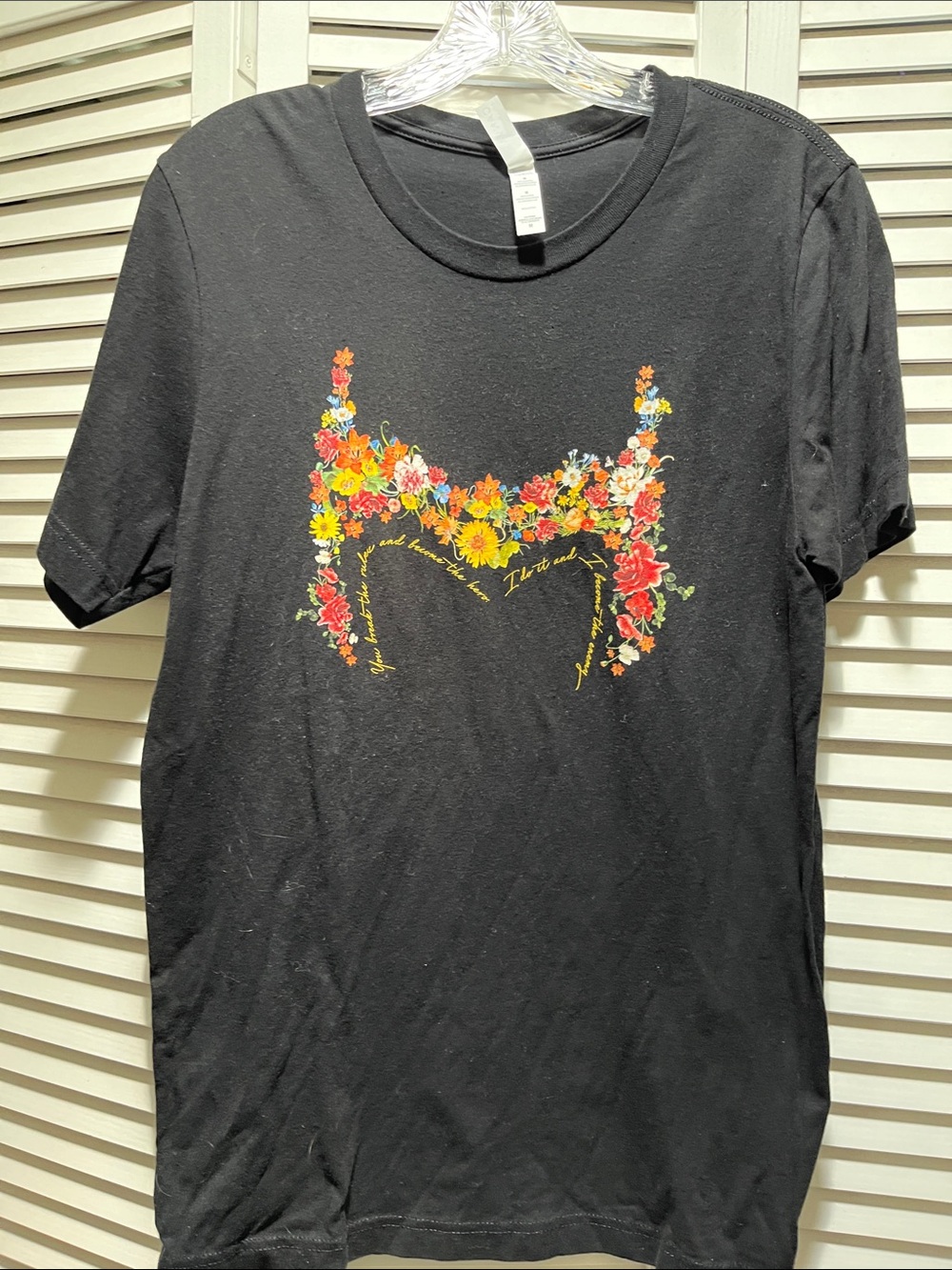 Scarlet Witch Black Floral Graphic Tee